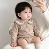 Enterizo estilo preppy para bebé niña 2026 nueva ropa infantil mameluco de manga larga mameluco de bebé estilo coreano