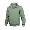 Moda 2026 Chaqueta Casual para Hombre con Cuello Alto, Abrigo Deportivo de Color Sólido para Hombre de Primavera y Otoño, En Stock para Venta Transfronteriza