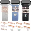 Adequado para pulseira de relógio de maçã anel decorativo pulseira de relógio de silicone universal anel decorativo prego decorativo