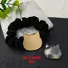 Yingyi Joias DIY Base de Scrunchie de Brocado Song com Tecido de Cobertura Alta Elasticidade Corda de Cabelo Material para Acessórios de Cabelo
