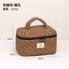 Bolsa de maquillaje con bloques de color en forma de corazón transfronteriza, portátil para salidas, con un diseño fresco y elegante, perfecta para viajes y artículos de tocador