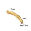 Pingente Rosqueado de Cotovelo 37mm Banhado a Ouro 18K de Aço Inoxidável DIY Moda Colar Pulseira Acessórios de Joias Lote Transfronteiriço