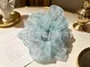 Scrunchie Oversized de Organza Floral, Elástico de Cabelo Super de Conto de Fadas e Alta Elasticidade, Fornecimento Atacado, Direto do Fabricante