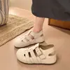 Sapatos de Cabeça de Porco Vazados Super Populares de Alta Qualidade Sandálias Romanas Simples Femininas 2026 Novo Verão Sandálias Birkenstock Femininas