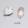Dongzhou Diamante 12*8 Corte de Fuegos Artificiales Ovalado Diamante para Uñas Super Brillante Cristal K9 de Alta Calidad Forma de Dan Diamante con Base Puntiaguda Accesorios para Uñas