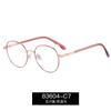 83604 Armazón de Gafas de Moda Gafas Anti Luz Azul Armazón de Gafas de Metal Distintivo Ligeras Gafas para Miopía