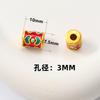 Cuentas cloisonné doradas que conservan el color con forma de barril, estilo nacional, esmalte quemado azul, cuentas de tubo, accesorios de joyería para pulsera hecha a mano DIY
