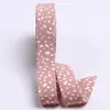 Fita de gorgurão dupla face fosca estilo coreano com bolinhas onduladas pequenas para laços DIY, acessórios de cabelo infantis, flor, embalagem para presente, material de embalagem de ponto