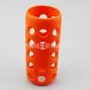 Capa de Copo Oca com Escala 5,5/6cm, Manga de Silicone Antiderrapante para Garrafa de Vidro, Manga Protetora Isolada para Copo de Cobertura Total