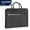 Bolsa Portadocumentos Portátil de Gran Capacidad con Cremallera para Conferencia de Lona Oxford para Negocios, Maletín Impermeable para Hombres