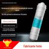Purificador de água de conexão rápida anti-calcário de carbono ativado sinterizado anti-calcário de carbono terno de remoção de calcário elemento filtrante de cloro residual