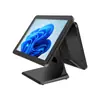 Caixa Registradora de Tela Dupla Transfronteiriça All-In-One com Tela Sensível ao Toque Capacitiva para Restaurantes, Mercearias, Lojas de Chá com Leite, Lojas de Conveniência, Terminal de Pagamento Controlado por Toque