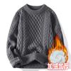 Este año suéter rojo para hombres y mujeres otoño e invierno cuello redondo forro polar Año Nuevo color liso suéter comercio exterior fábrica envío directo al por mayor
