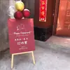 Banquete de bebé cumpleaños compromiso letrero de bienvenida letrero de bienvenida para abrir la puerta celebración de boda diseño fondo tablero de KT