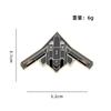 Exposição de Aviação Insígnia de Fã Militar Cultural e Criativa Avião de Combate Su-57 H-20 Decoração de Bolsa Broche de Liga de Zinco Pintado