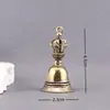 Sino Puro de Latão Vintage, Sino Mágico, Acessório Pingente para Chaveiro de Carro, Pingente Pequeno, Ornamento de Sino Mágico