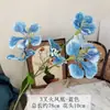 Flores Artificiales de Alta Calidad Transfronterizas para Decoración de Salón de Ceremonias de Boda, Arreglo Floral de Flor de Fénix de 3 Ramas, Flores Falsas para Decoración de Fondo