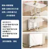 Mesa Plegable, Mesa de Comedor para Uso Doméstico, Adecuada para Apartamentos Pequeños y Propiedades de Alquiler, Mesa de Comedor Simple para Montar Puestos, Rectangular y Portátil