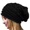 Chapéu pulôver popular da Amazon com pregas e aba chapéu de lã para esqui outono e inverno feminino chapéu de malha outdoor europeu e americano