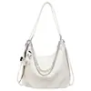 Bolsa de Ombro Personalizada Estilo Retrô Yuezi para o Dia a Dia, Bolsa Tote Estética Fashion com Grande Capacidade, Bolsa Transversal Casual Tendência