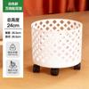 Suporte de Flores Nórdico Criativo Tipo Rattan Cesta de Flores de Palha de Bambu Suporte de Flores de Chão para Interior Sala de Estar Suporte para Vaso de Flores Verdes