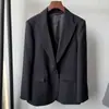 Max home primavera 2025 nuevo traje de alta gama para el trabajo simple clásico de un botón de triacetato chaqueta para mujer