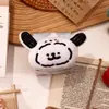 Toalha de mão de pelúcia de cachorrinho em traço de desenho animado, toalha absorvente pendurada de animal fofo, pequena caixa de presente para madrinha