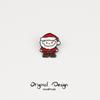 Broche de Natal distintivo decorativo feminino Papai Noel pino japonês bonito ins na moda acessórios personalizados Mini jóias
