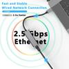 Tarjeta de Red 2.5G USB3.0 a Puerto de Red RJ45 NAS Laptop Externa Tarjeta de Red de Alta Velocidad 2500Mbps