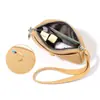 Monedero de mano moderno y sencillo Yueqiankai, Mini bolso multifuncional que puede guardar lápiz labial, Bolso con cremallera para auriculares