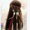 Diadema India con Plumas Transfronteriza Diadema Bohemio Europeo y Americano de Pavo Real Estilo Étnico para Vacaciones en la Costa Joyería de Cabeza de Tíbet