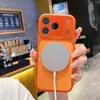 Funda magnética de nanogalvanizado con acabado esmerilado para teléfono móvil Corning, apta para Apple 1716 Promax, carcasa dura de PC anticaída