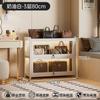 Vitrina para Bolsos con Cerradura e Iluminación Gabinete Acrílico Transparente Tres Lados Adornos Cosméticos Joyería Gabinete de Almacenamiento con Puerta abatible