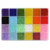 24 Compartimentos Miçangas de Arroz Cor Macaron Pacote de Materiais Artesanal DIY Fazendo Pulseira Colar Acessórios de Joias Conjunto Combinado