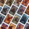 Modelo Nuevo Transfronterizo 18 Tarjetas/Paquete Guerrero Animal Fantasía Citas Motivacionales Arte de Pared Decoración de Regalo Tarjetas de Arte Inspiradoras