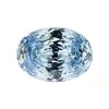 Huagang Gems 9A Formato de Ovo Corte Chuva de Meteoros Diamante Colorido de Alto Carbono Zircônio Oval Cz Pedra Solta Branca Colorida