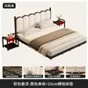 Cama Flotante de Hierro Forjado, Diseño Moderno Simple para Dormitorio del Hogar, Cama Matrimonial para Alquiler, Cama de Hierro Forjado con Marco de Hierro Reforzado y Acolchado Suave Suspendido