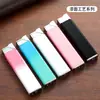 Encendedor Nuevo, Elegante, Delgado, Compacto, a Prueba de Viento, con Llama Verde, Recargable, con Logo Láser, Parche DIY