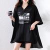 Camisa de Mujer de Longitud Media Holgada con Cuello Talla Grande Juvenil No Hace Bolitas Estampada Casual de Verano Solapa