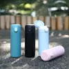 Vaso al vacío de acero inoxidable 304 de moda, mini tapa abatible, vaso portátil portátil para estudiantes masculinos y femeninos, regalo, vaso guisante
