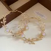 Pendientes Flor de Perla Rama de Aguja Plateada, Pendientes Vintage Simples de Moda, Pendientes de Lujo Ligero de Gama Alta con un Diseño Único