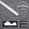 Tira Decorativa para Puerta de Gabinete Línea Suave de PVC Estilo Francés, Tira de Borde Curvo para Pared de Fondo, Moldura Decorativa de Yeso, Forma de Arco de PU