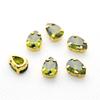 5A Gota de agua colorida circón garra diamante vidrio cosido a mano Diamante Cristal cosido a mano pedrería DIY accesorios vestido de novia