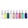 Botella de Spray PET Transparente de Color, Combinación de Color de Boquilla Personalizable, Dispensador de Líquido para Cuidado de la Piel, Fabricación OEM