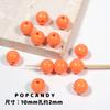 Cuentas redondas de colores, accesorios de joyería DIY, cuentas sueltas hechas a mano, arcoíris, color crema, 10 mm, accesorios para pulseras y collares.