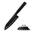 Faca de Chef Antiaderente de Grau Alimentício Faca de Sushi para Cortar Peixe e Carne Aço Inoxidável 7 polegadas Faca de Chef com Oito Furos