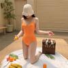 Fábrica de origen 2020 traje de baño de una pieza femenino coreano color caramelo estilo ins traje de baño B femenino ikini bikini