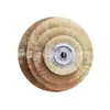Roda de arame de cobre paralela com furo 250*25*32 10 polegadas 0.3 fio escova de fio com revestimento de cobre escova removedora de ferrugem moedor