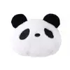 Suave y Pegajoso Imitación Piel de Conejo Cabeza de Panda Peluche Relleno Accesorios Bordado Blanco y Negro Dibujos Animados Accesorios de Panda Accesorios de Colgante DIY