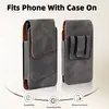Bolsa de cintura de lona portátil para teléfono para exteriores, estilo vertical, para llevar en el cinturón, para hombre, anticaída, estuche de almacenamiento de gran capacidad, adecuado para uso transfronterizo